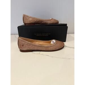 Frye Carson Ballet‎ Clay Flat Slip On New In Box Women's Size 5.5